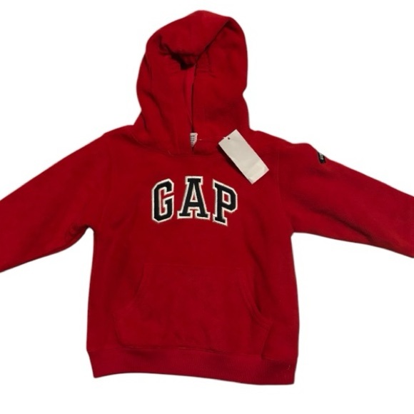 GAP NEW BOYS GIRLS BABY RED FLEECE TOP SWEATSHIRT HOODIE GIFT SIZE 18 24 MTHS - Picture 1 of 2